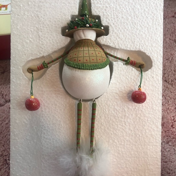 Christmas Krinkles Dept 56 by Patience Brewster Blushing Snowman ornament